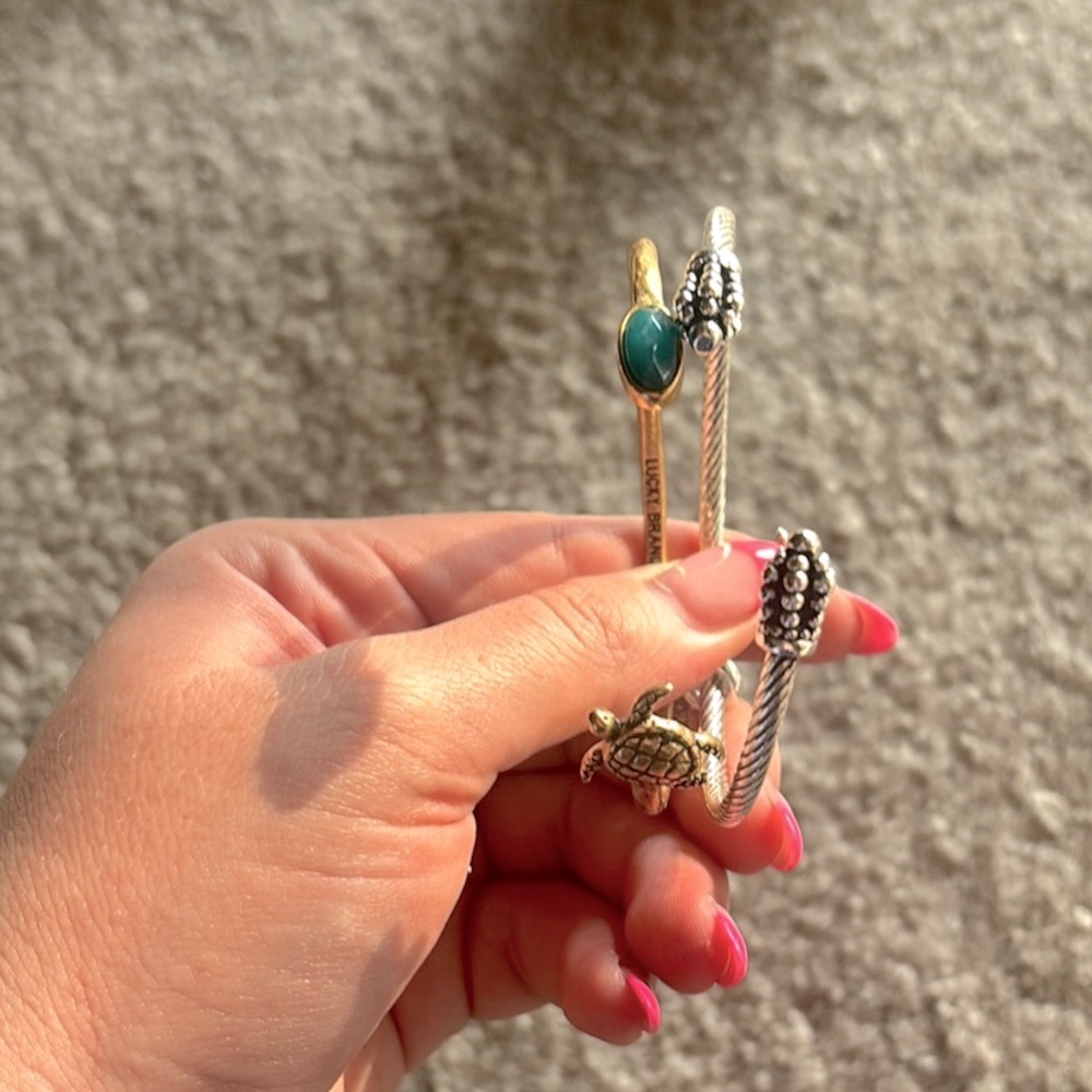 Elegant Gold and Silver Bracelet Set